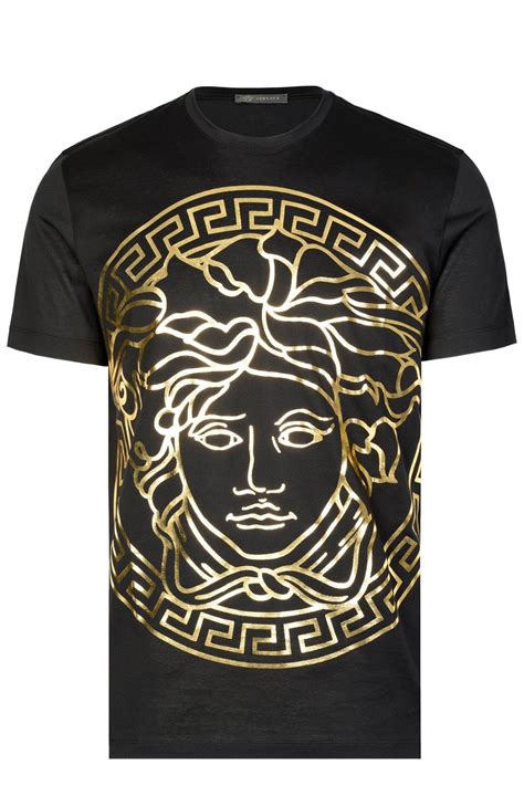 versace medusa head logo t shirt|versace crystal medusa t shirt.